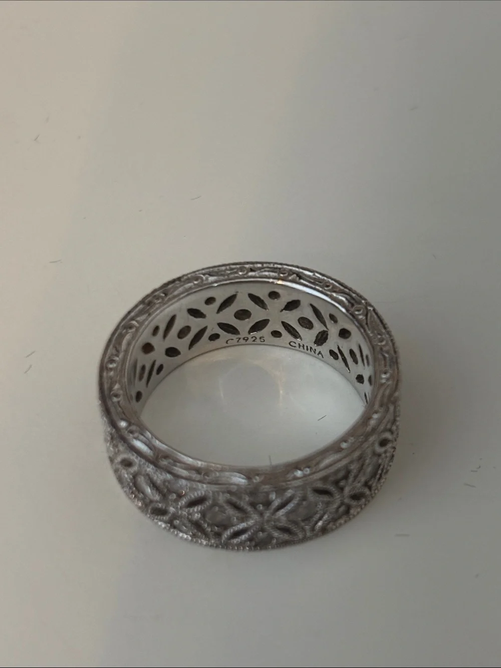 Tacori Eternity Band Ring Wide Filigree